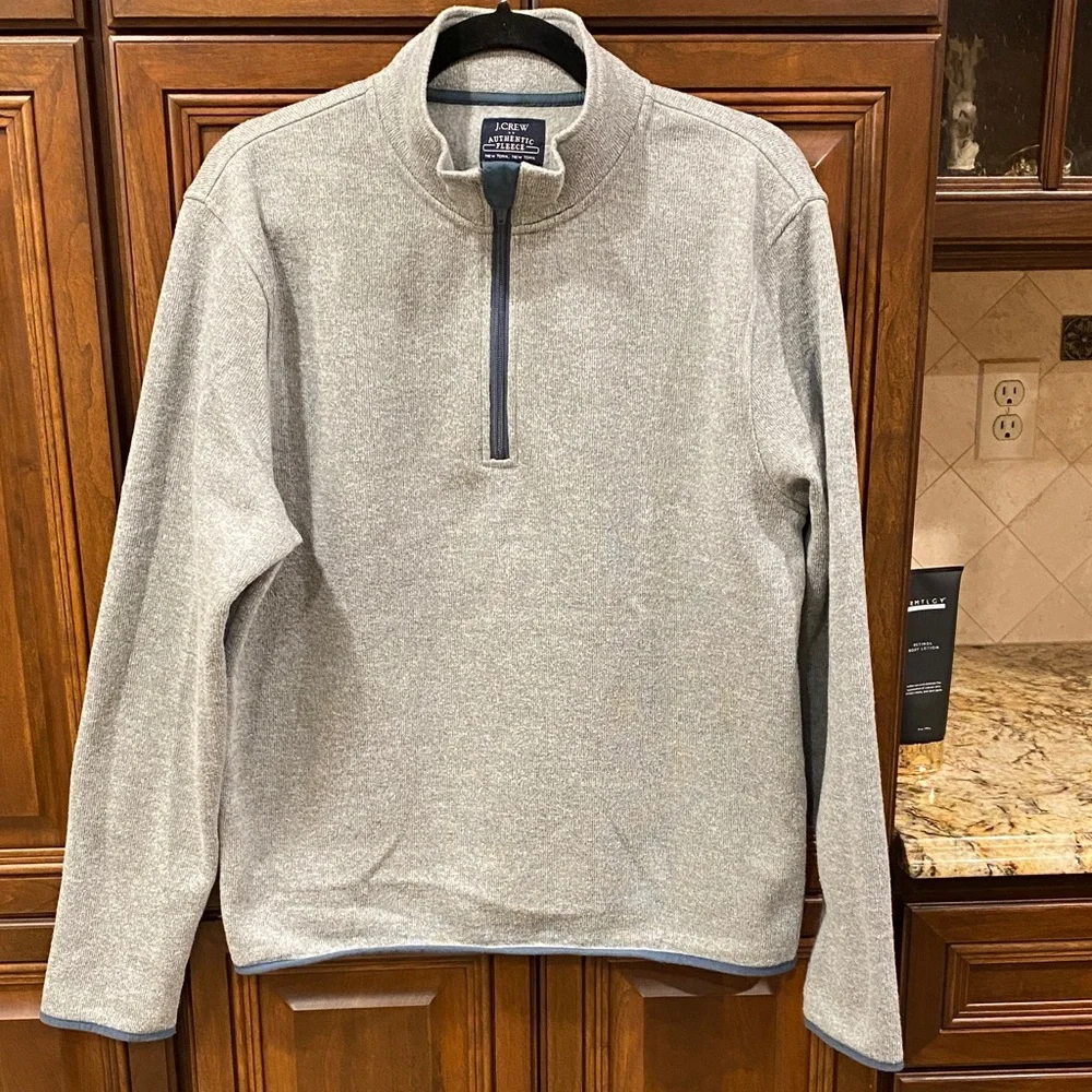 J. CREW Authentic Fleece 1/4 Zip Pullover